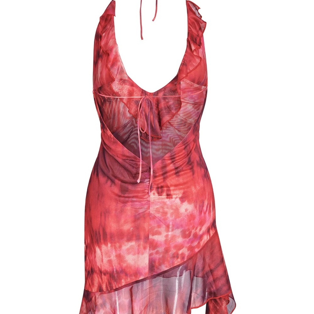 Iamgia vira dress in burning desert red